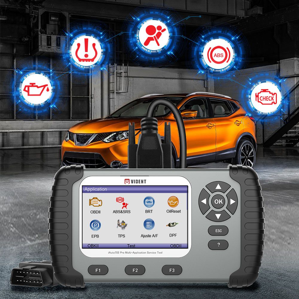 VIDENT iAuto 702 Pro Multi-Applicaton Service Tool with 39 Special Functions 3 Years Free Update Online