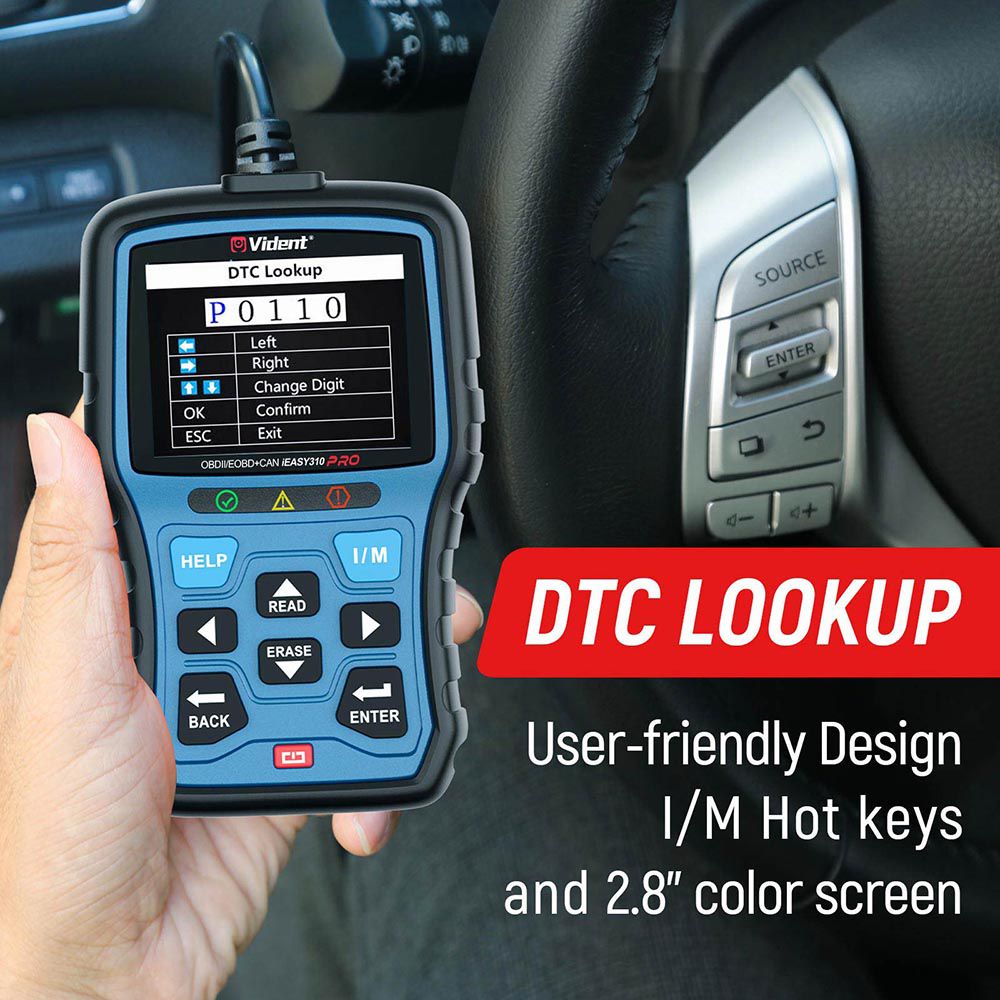 Vident iEasy310Pro CAN OBDII/EOBD Code Reader Multi-languages