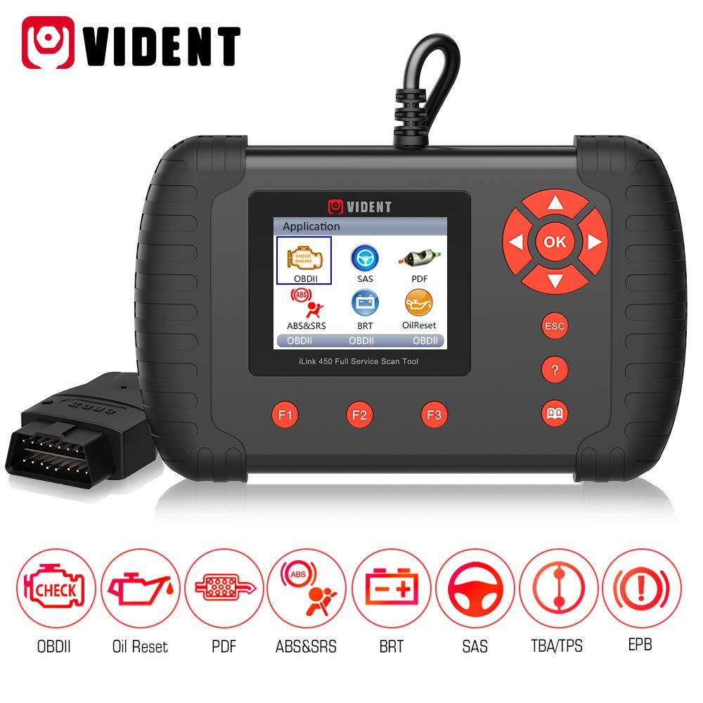 VIDENT iLink450 ABS &SRS reset /DPF/Battery Configuration Full Service Tool