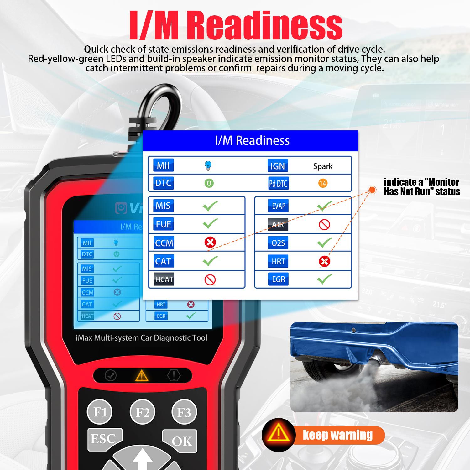 Videont imax4303 Jaguar y Land Rover jlr herramientas de diagnóstico de vehículos de todo el sistema admiten restablecer / diagnóstico OBDII / servicio