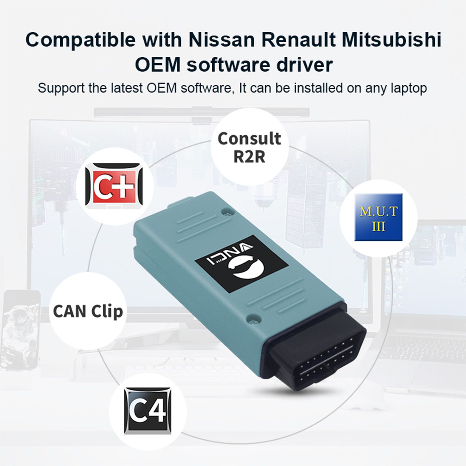 VNCI RNM Nissan Renault Mitsubishi 3-in-1 Diagnostic Interface