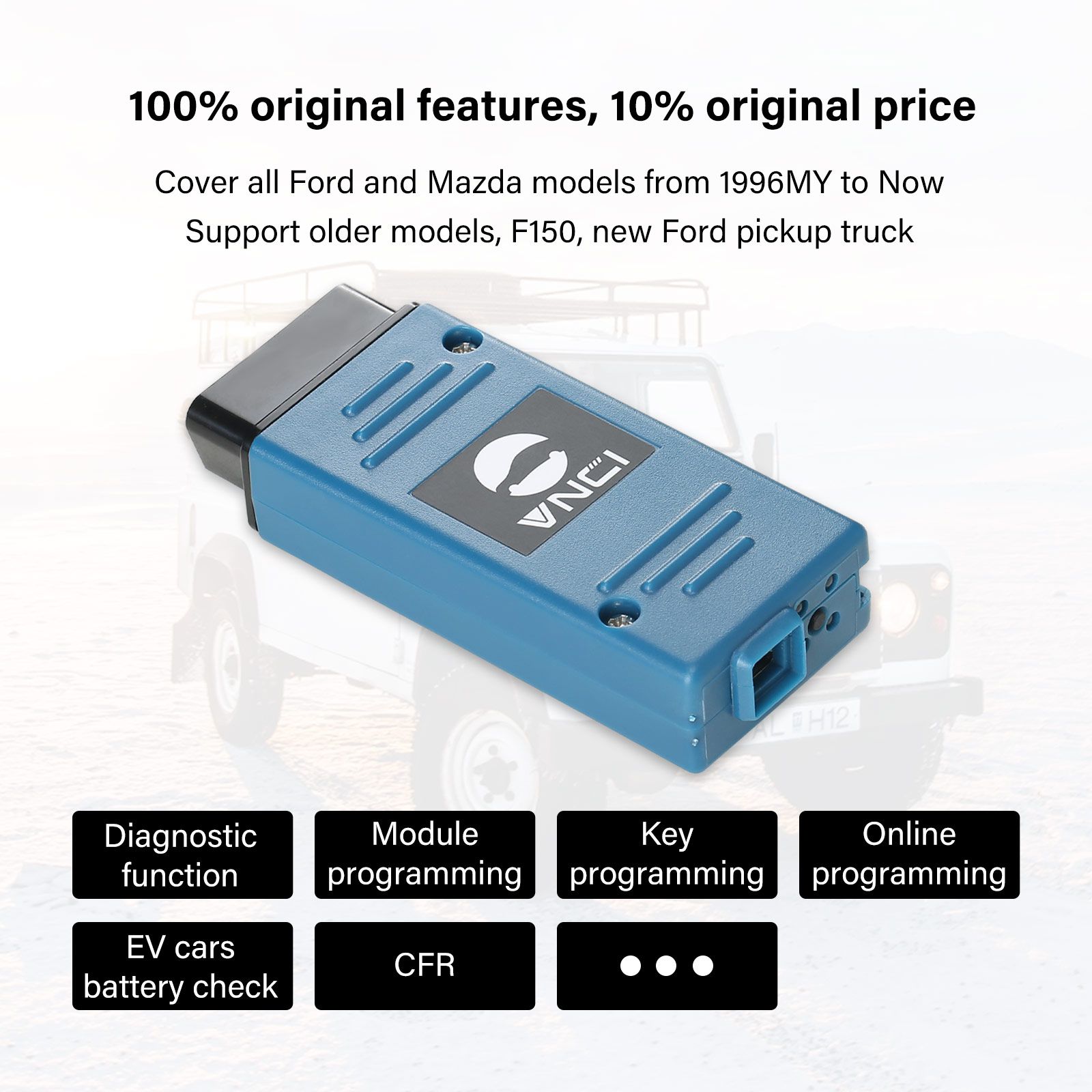 VNCI VCM3 Diagnostic Scanner for New Ford Mazda Supports CAN FD DoIP Compatible with Ford Mazda Original Software Driver