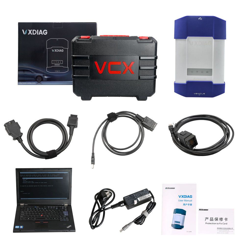 Vxdiag herramienta de diagnóstico múltiple para toda la marca honda / GM / Volkswagen / FORD / Mazda / Toyota / Subaru / Volvo / BMW / Mercedes - benz, con disco duro de 2tb y Lenovo t440