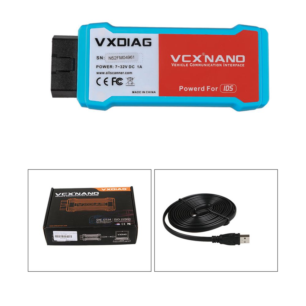 VXDIAG VCX NANO for Ford/Mazda 2 in 1 with IDS V129 Wifi Version