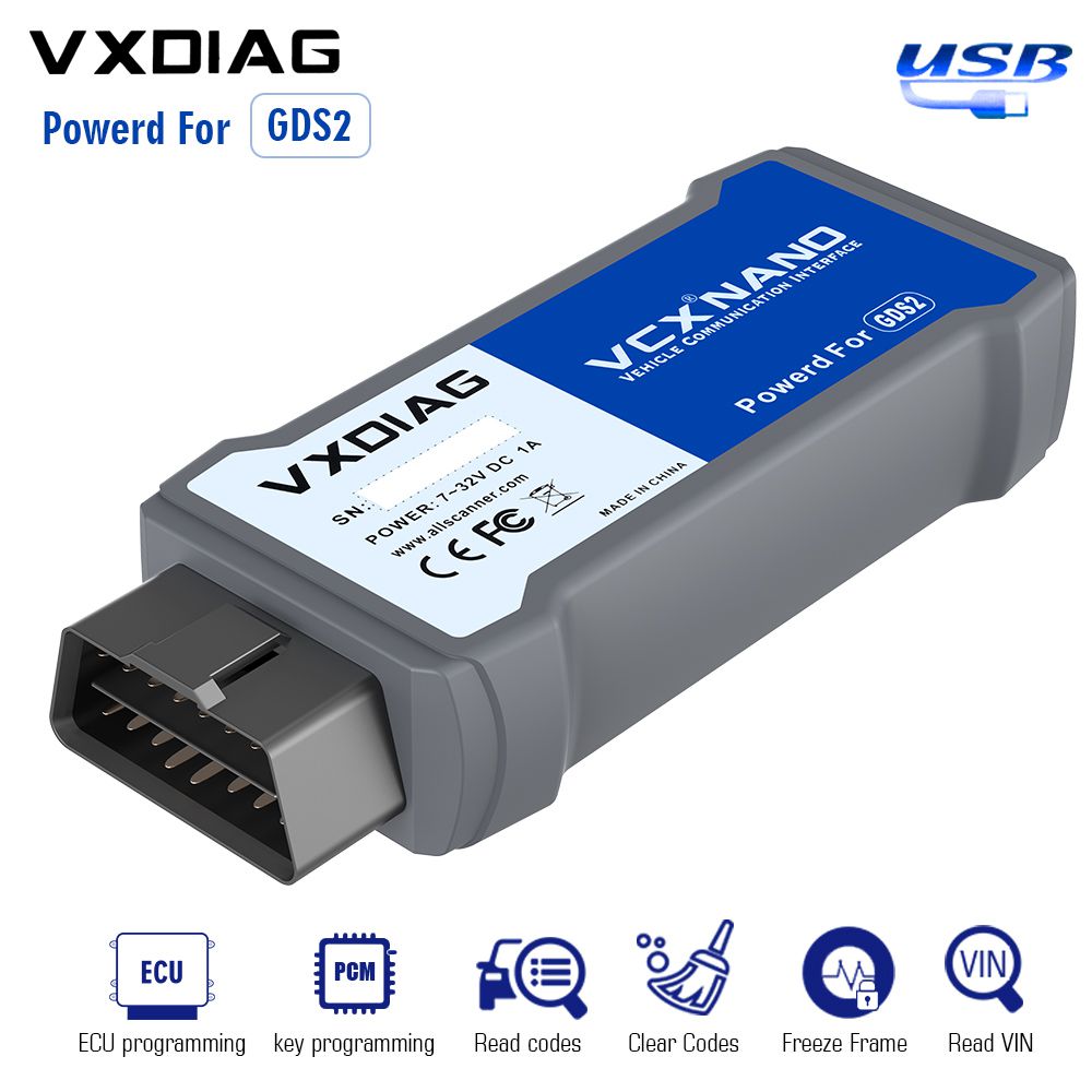 USB Version VXDIAG VCX Nano for GM/OPEL GDS2 V2022.05 Tech2WIN 16.02.24 Diagnostic Tool