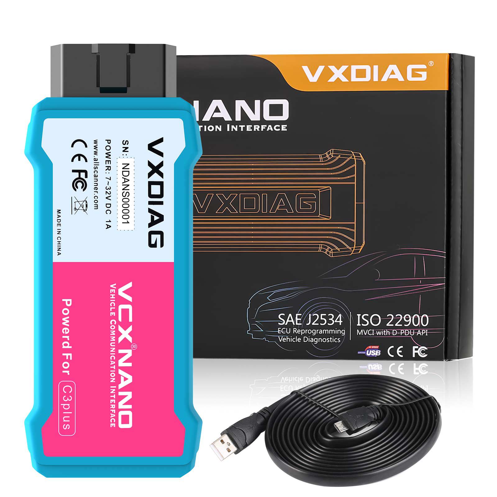 2024 VXDIAG VCX NANO for NISSAN Infiniti GTR Diagnostic Tool WiFi Version Supports Programming