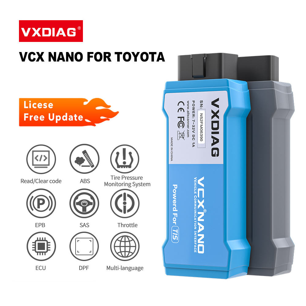  Wifi VXDiag VCX Nano for Toyota TIS Techstream V17.30.011 Compatible with SAE J2534 Support Year 2020