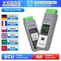 VXDIAG VCX SE for Peugeot Diagnostic Tool for Citroen Car OBD2 Scanner Code Reader ECU Coding J2534 Programming DoIP for PSA