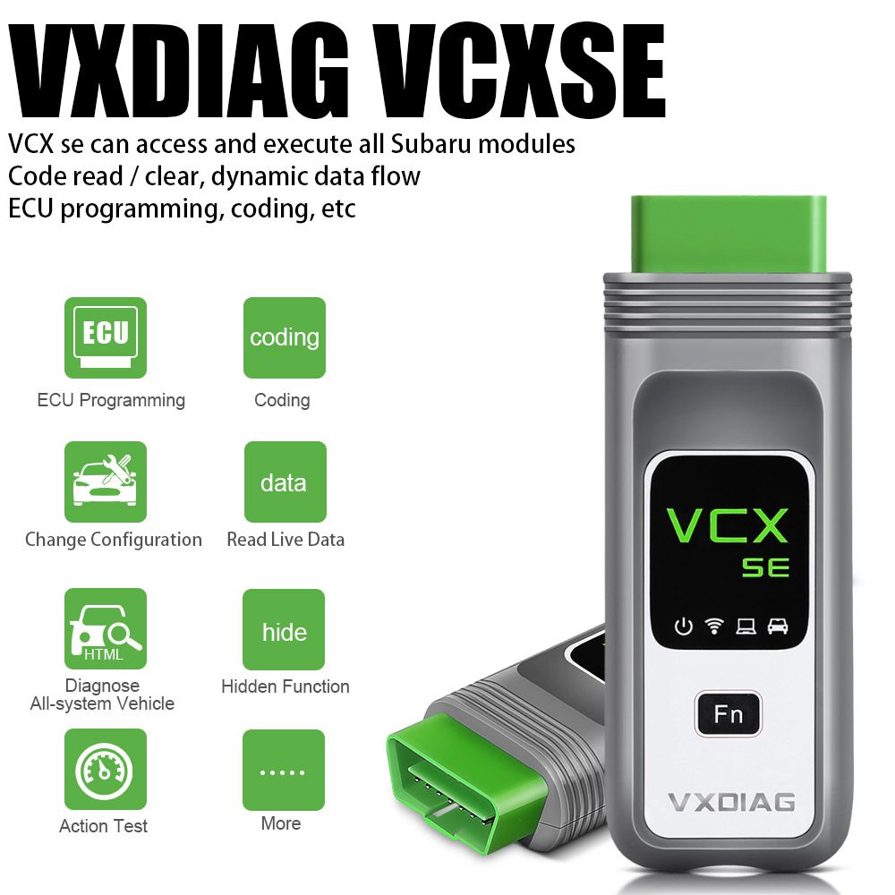 Vxdiag vcx se para la herramienta de diagnóstico Subaru obd2, con soporte de software WiFi 2022.1 ssm3 ssm4