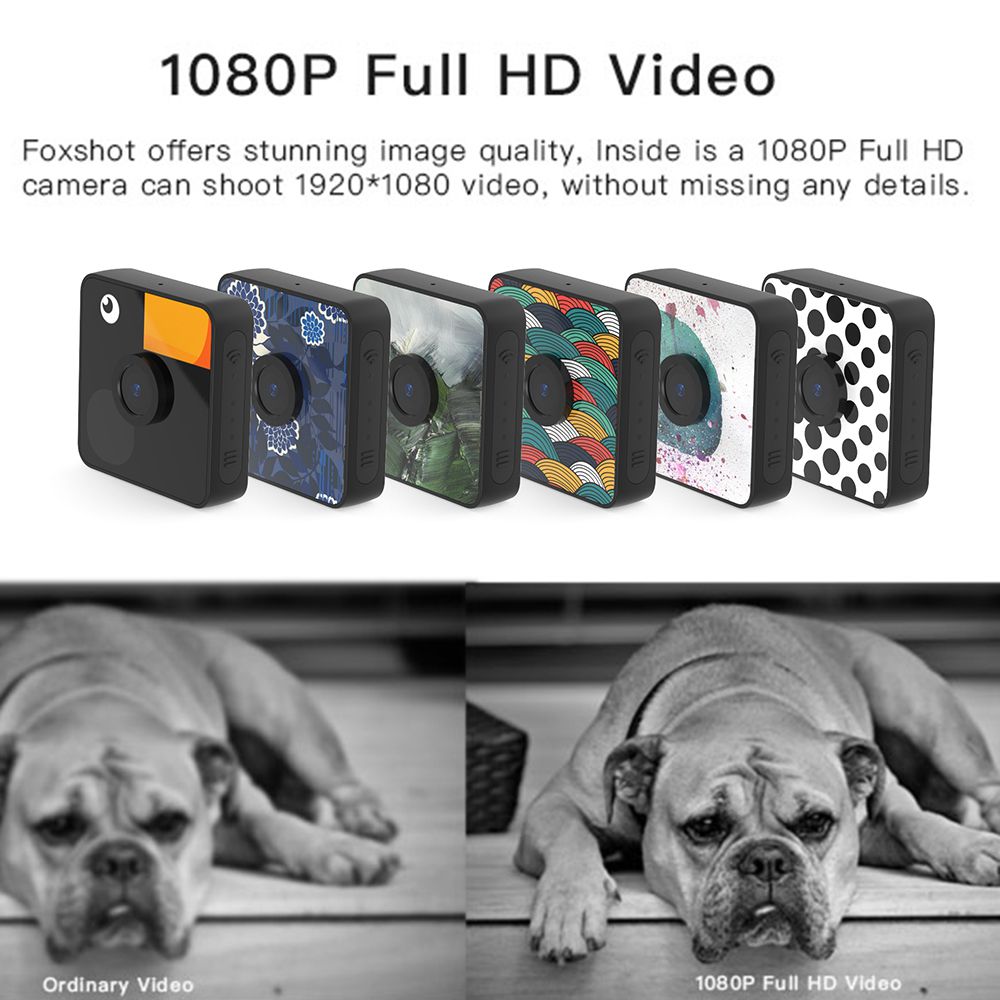 Water-resistant Polychrome 1080P HD Mini Camera
