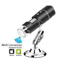 Microscopio digital inalámbrico 1080p HD 2mp 8 microscopio USB LED 50x a 1000x zoom WiFi compatible con endoscopio portátil