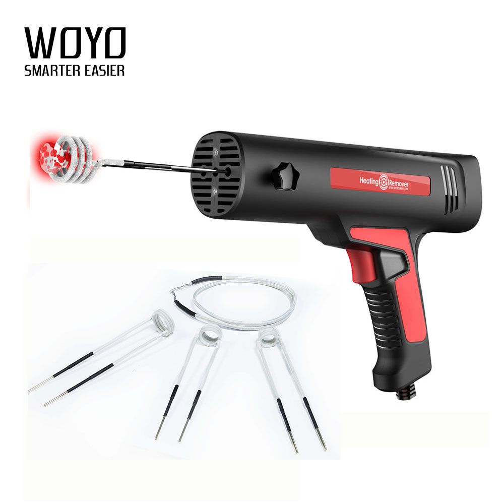 La máquina de calentamiento por inducción woyo es compatible con 12v / 110v / 220V para tuercas de perno de corrosión por congelación oxidadas para vehículos y Máquinas.