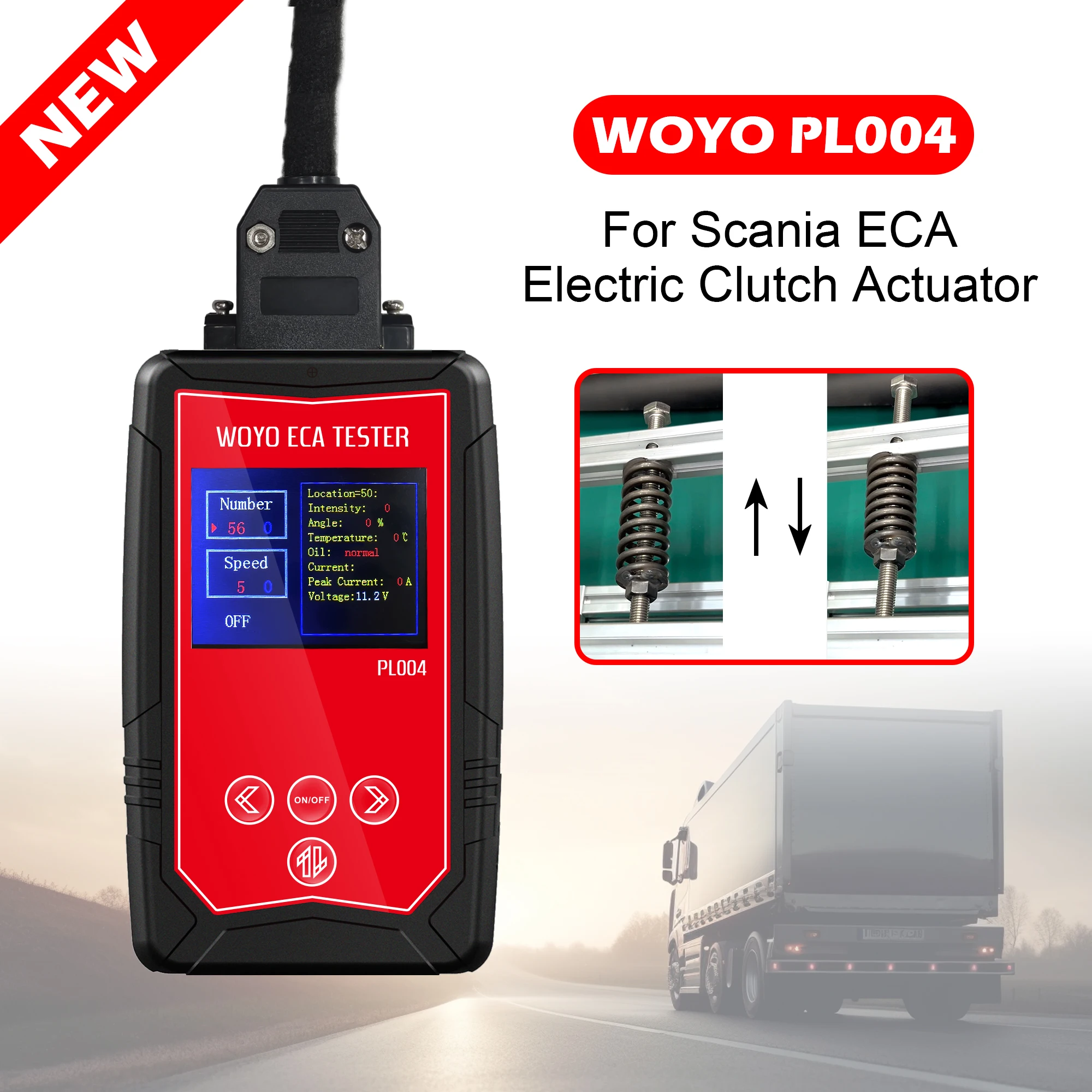 WOYO PL004 ECA Tester For Scania Truck Electric Clutch Actuator Diagnostic Tool Module Test on Bench Repair Workshop Tool