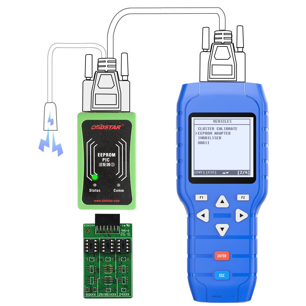 Tipo de programador de claves automáticas obdstar X - 100 pro (c + d) para immo + Odómetro + software OBD