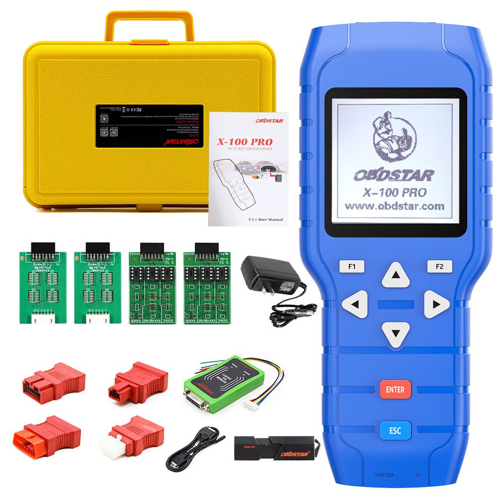 Tipo de programador de claves automáticas obdstar X - 100 pro (c + d) para immo + Odómetro + software OBD