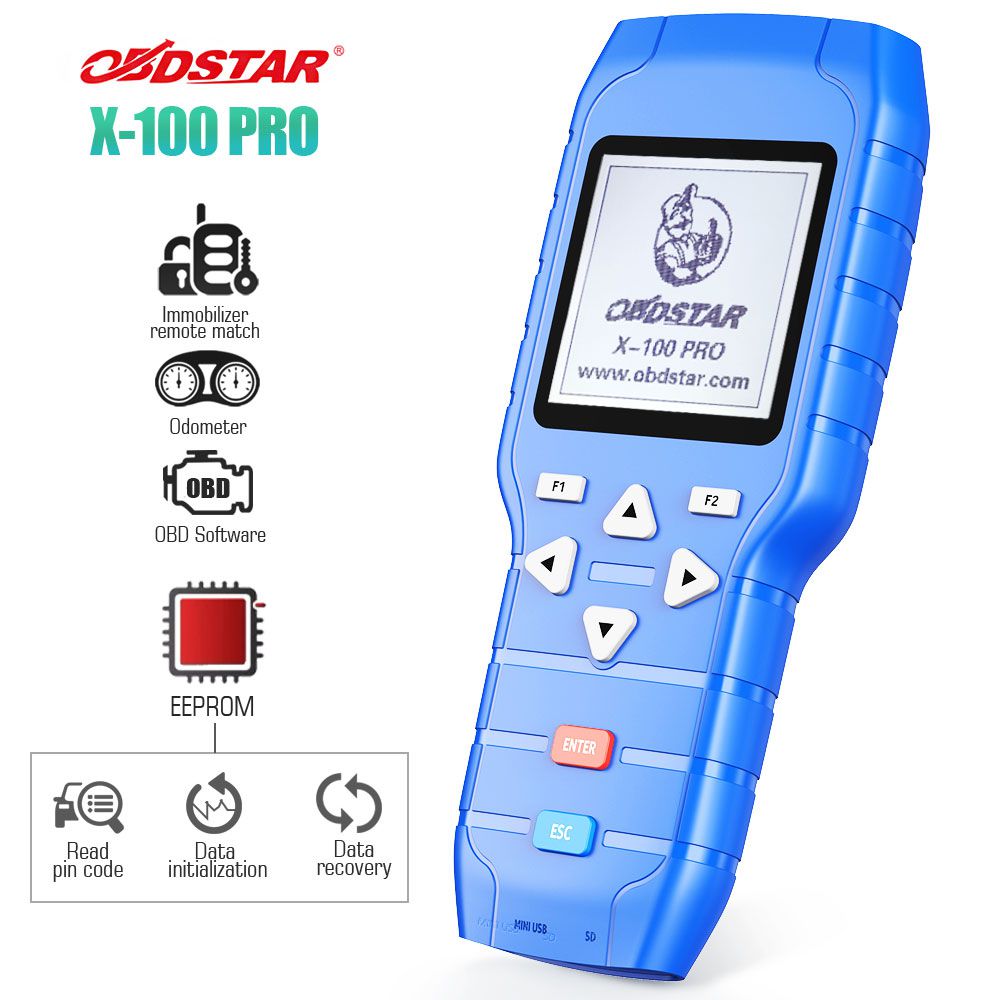 OBDSTAR X-100 PRO Auto Key Programmer (C+D) Type for IMMO+Odometer+OBD Software