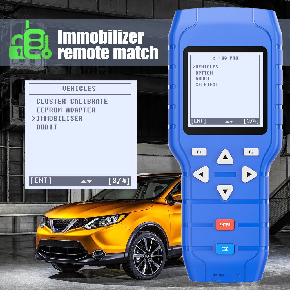 Tipo de programador de claves automáticas obdstar X - 100 pro (c + d) para immo + Odómetro + software OBD