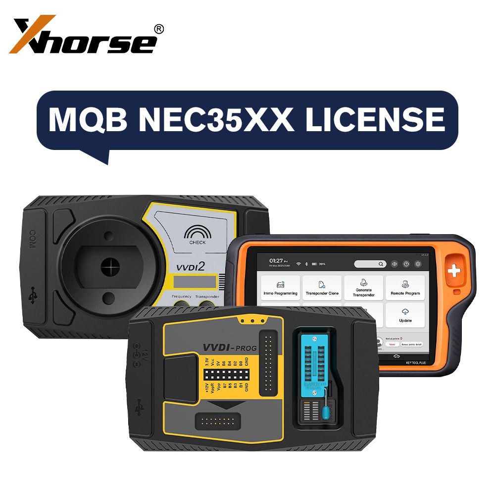 2023 xhorse Volkswagen MQB admite agregar claves para Key Tool plus PAD o vvdi2 + vvdi prog y todas las licencias de pérdida de claves