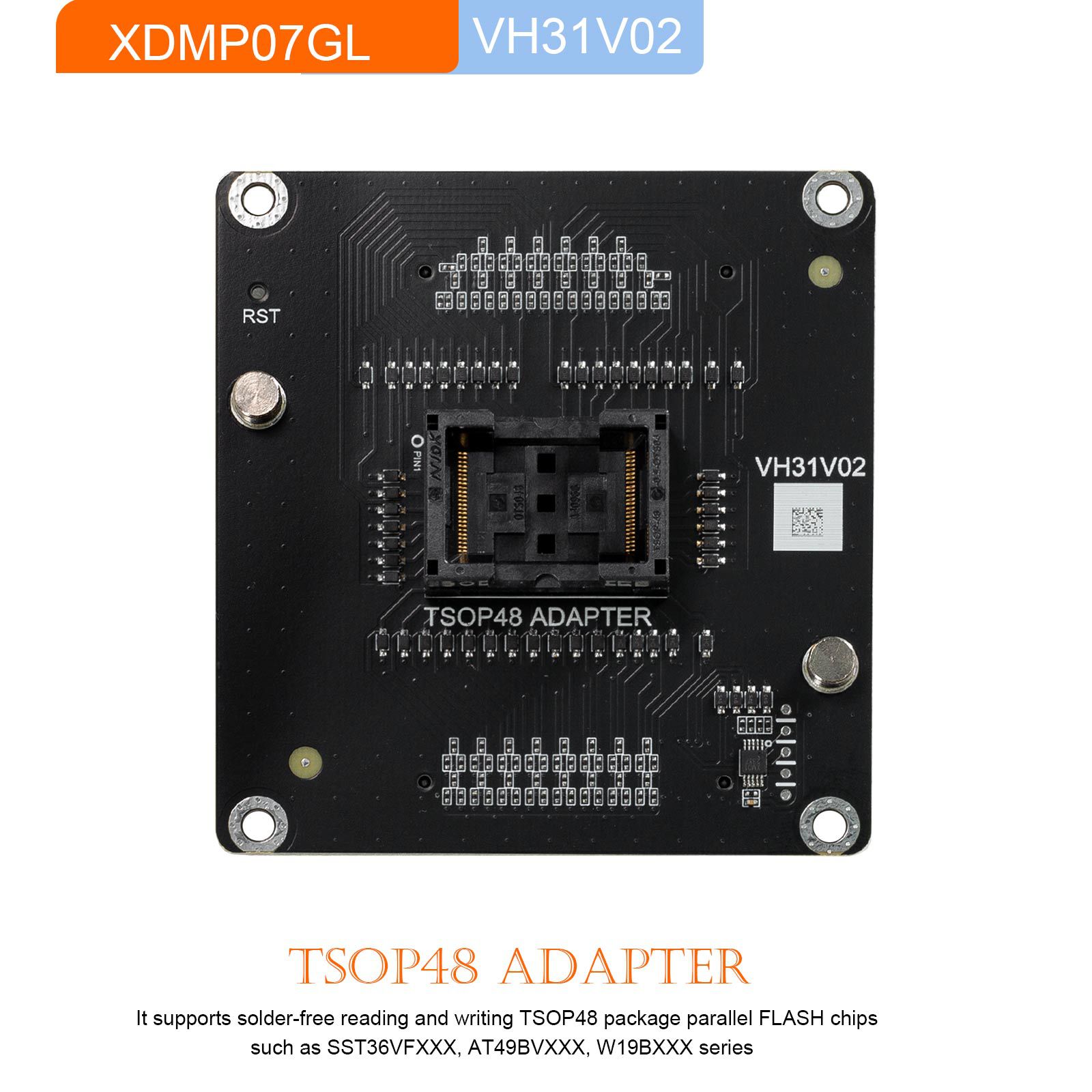 2024 Xhorse Multi-Prog Programmer Adapters XDMP04GL VH24 SOP44 TSOP48 + XDMP05GL VH29 EEPROM FLASH + XDMP06GL VH30 SOP44 + XDMP07GL VH31 TSOP48