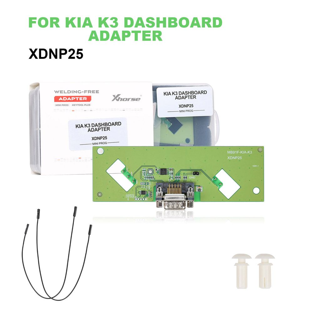  Xhorse Solder-Free Adapters and Cables Full Set XDNPP0CH 16pcs Work with VVDI Prog/ MINI PROG and KEY TOOL PLUS