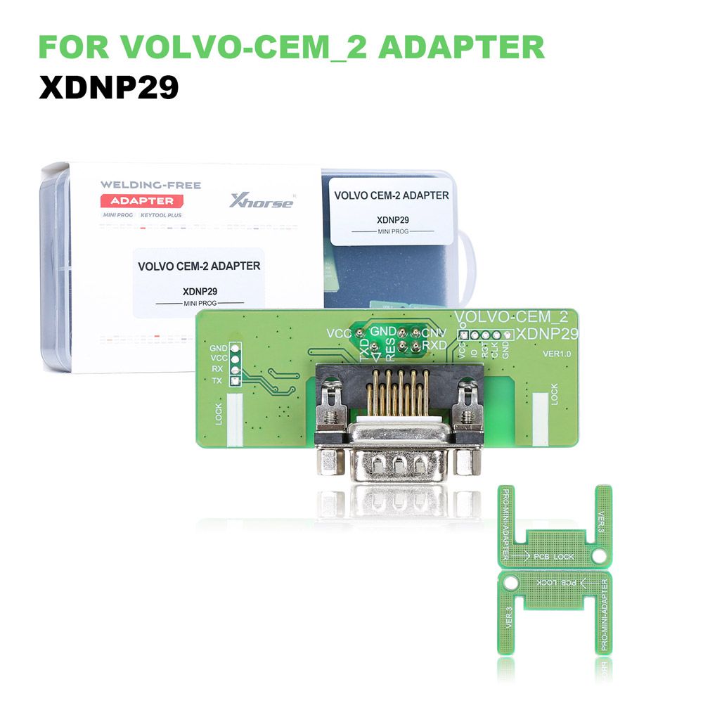  Xhorse Solder-Free Adapters and Cables Full Set XDNPP0CH 16pcs Work with VVDI Prog/ MINI PROG and KEY TOOL PLUS