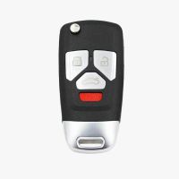 Xhorse XNAU02EN Wireless Remote Key Audi Flip 4 Buttons Key English Version 5pcs/lot