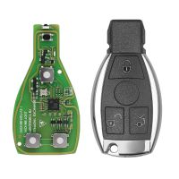 Versión mejorada de xhorse vvdi be Key pro con carcasa de llave inteligente 3 botones para el juego completo de llaves de Mercedes - Benz