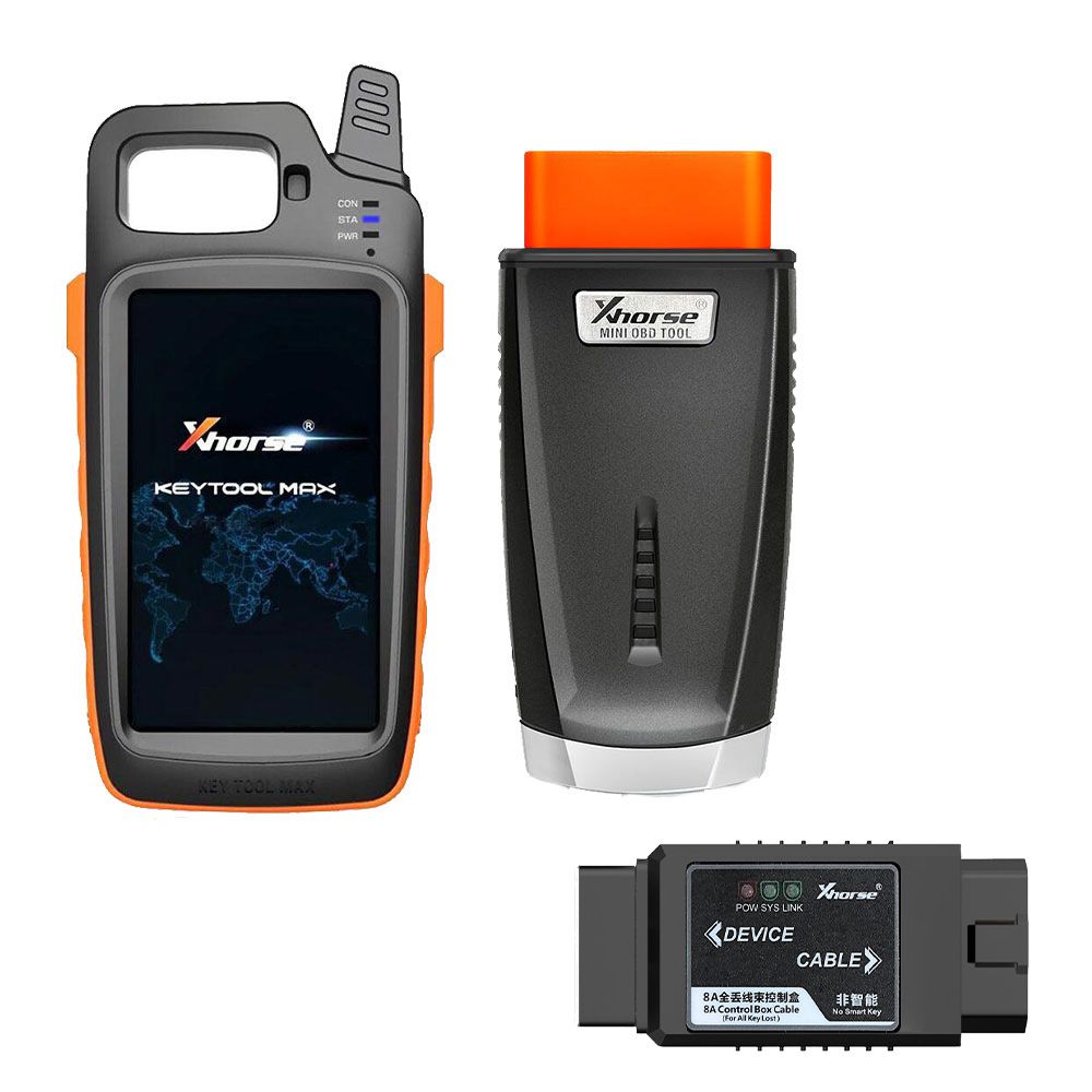 Xhorse vvdi Key Tool Max + mini OBD Tool + Toyota 8a todas las llaves se pierden y los adaptadores cambian el cable de forma gratuita.