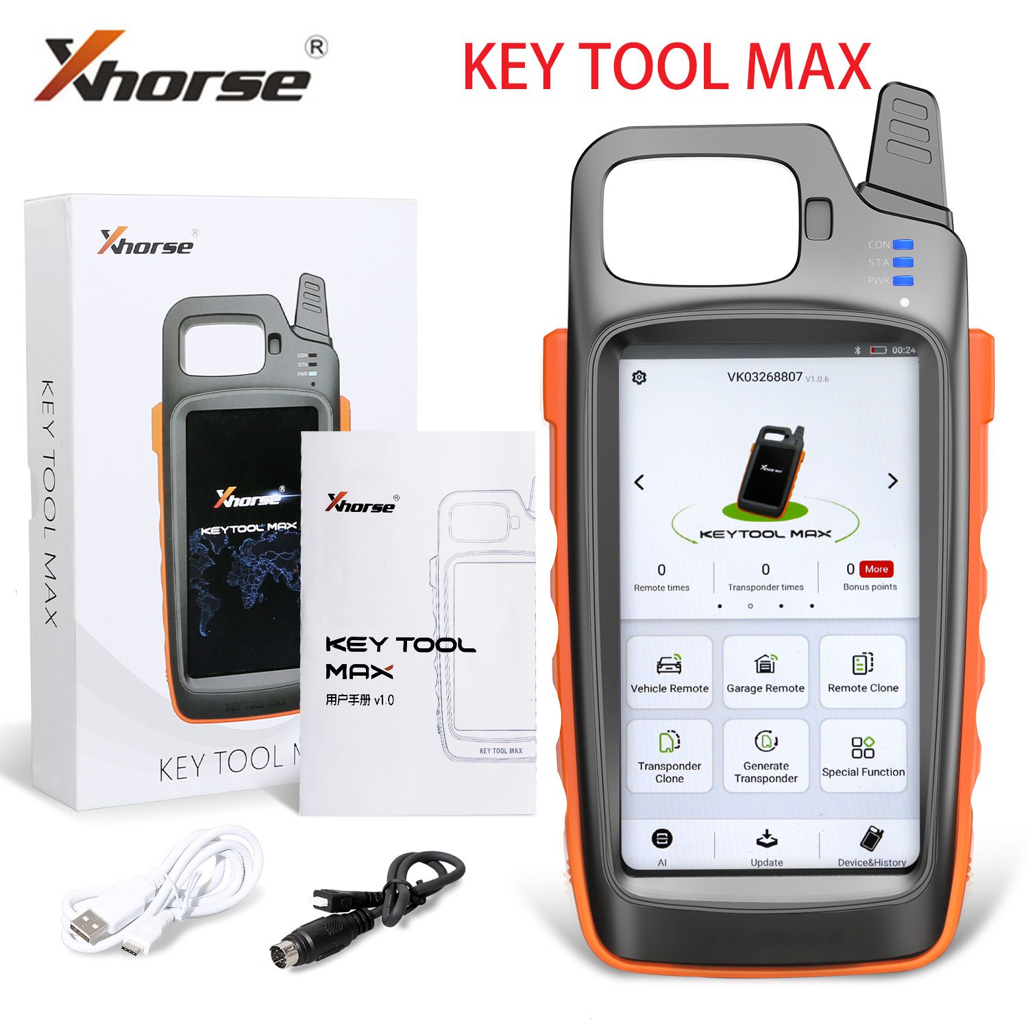 Xhorse vvdi Key Tool Max con vvdi mini OBD Tool Support Bluetooth renueva el cable de forma gratuita