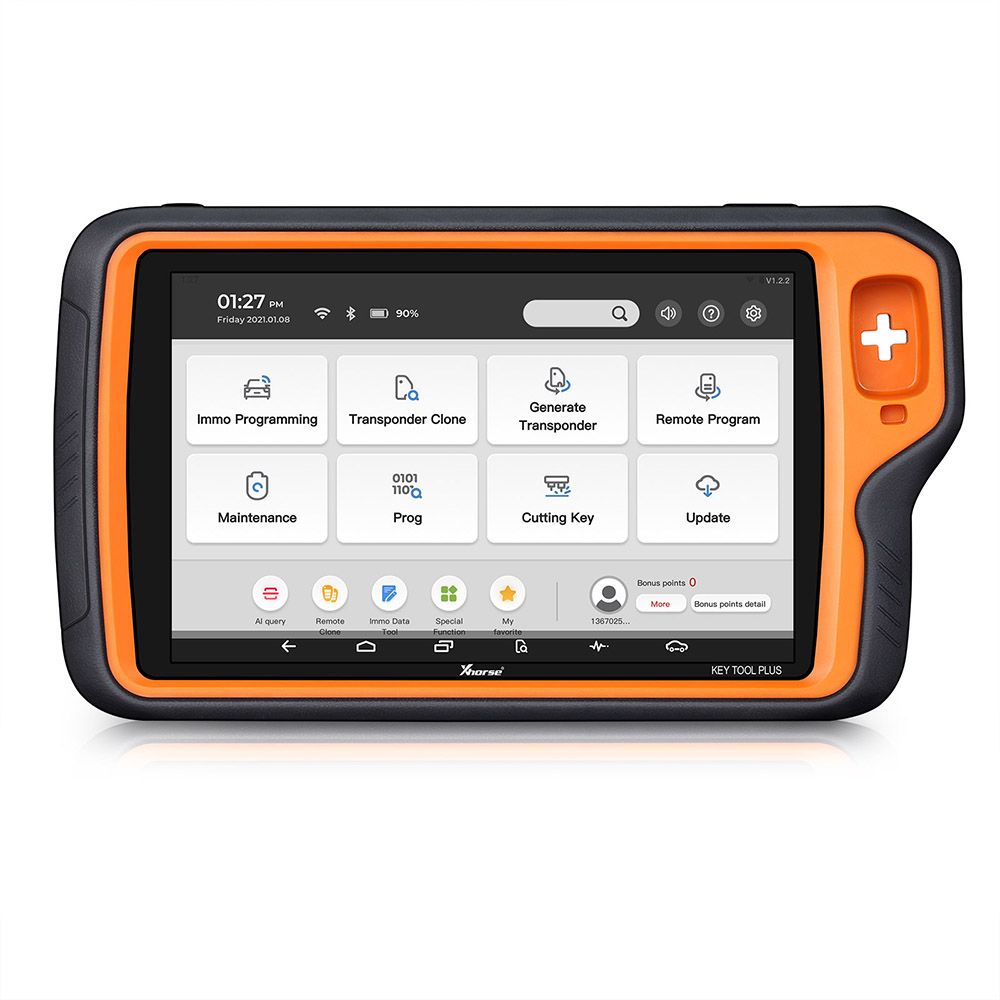 Xhorse VVDI Key Tool Plus Pad Global Advanced Full Version With VW MQB48-NEC35xx License, BMW Bench Read ISN and BMW Motorcycle License