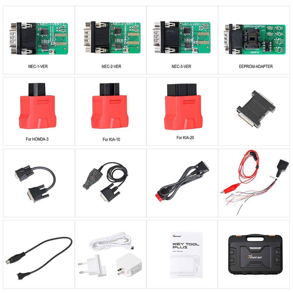 Xhorse VVDI Key Tool Plus Pad Global Advanced Full Version With VW MQB48-NEC35xx License, BMW Bench Read ISN and BMW Motorcycle License