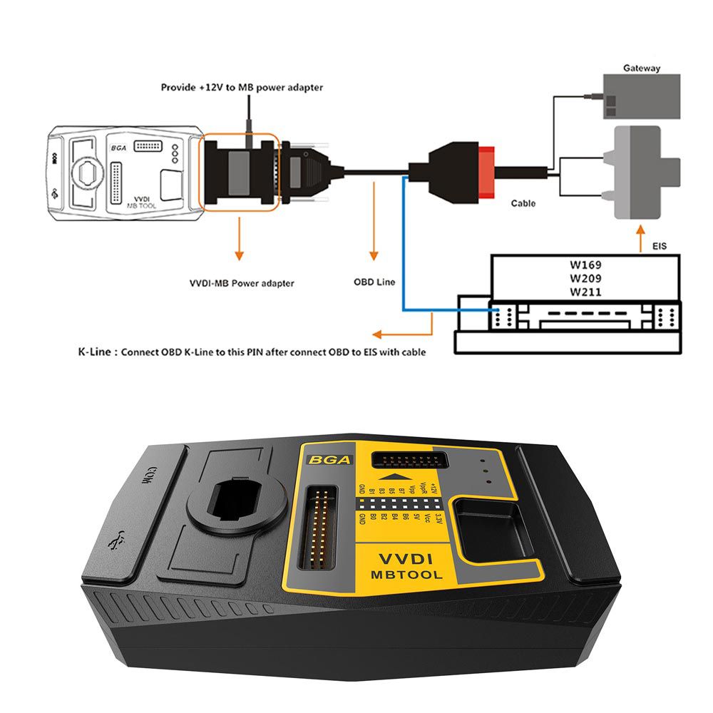 Original Xhorse VVDI MB BGA Tool Benz Key Programmer Including BGA Calculator Function For Customer Bought Xhorse Condor Cutter Only