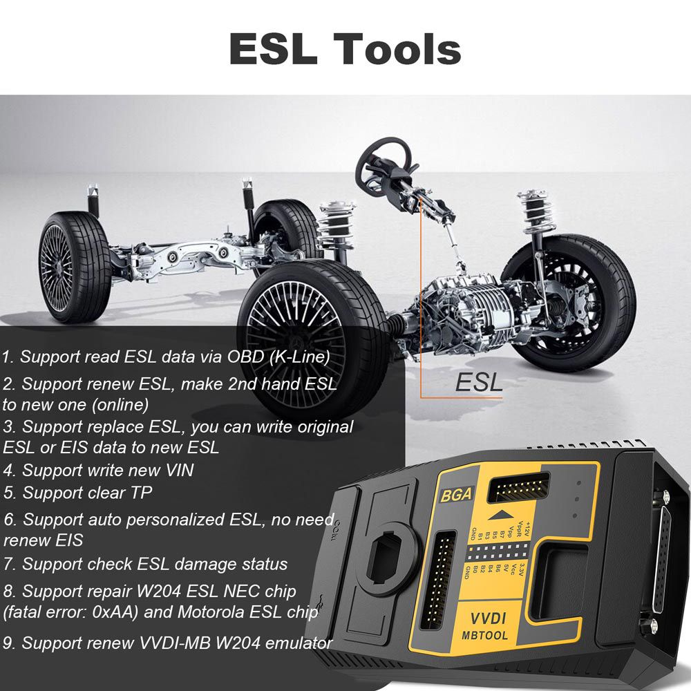 El xhorse vvdi MB bga Tool Benz Key programer original incluye la función de calculadora bga