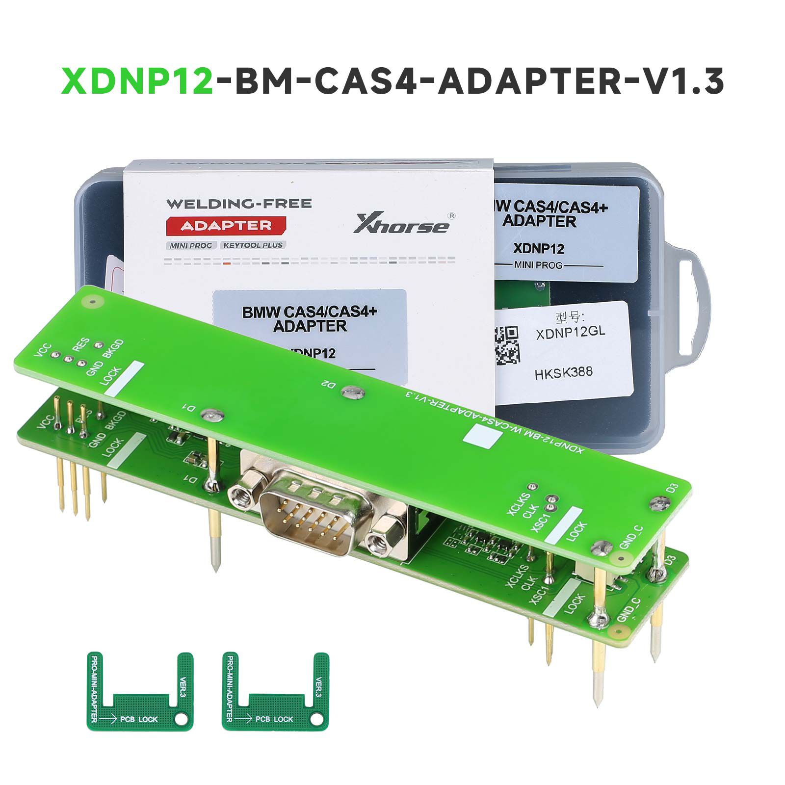 Xhorse xdnp12gl BMW cas4 CAS + mini prog Key Tool plus sin adaptadores de soldadura