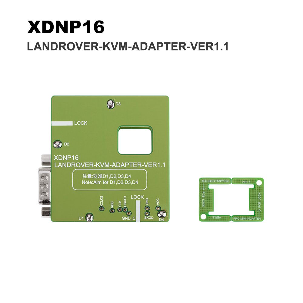 Xhorse XDNPP16 Adapters Solder-Free for Landrover KVM Set Work with VVDI Prog/ MINI PROG and KEY TOOL PLUS