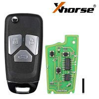Xhorse XKAU01EN Wire Universal Flip Remote Key 3 Button for Audi 5pcs/lot