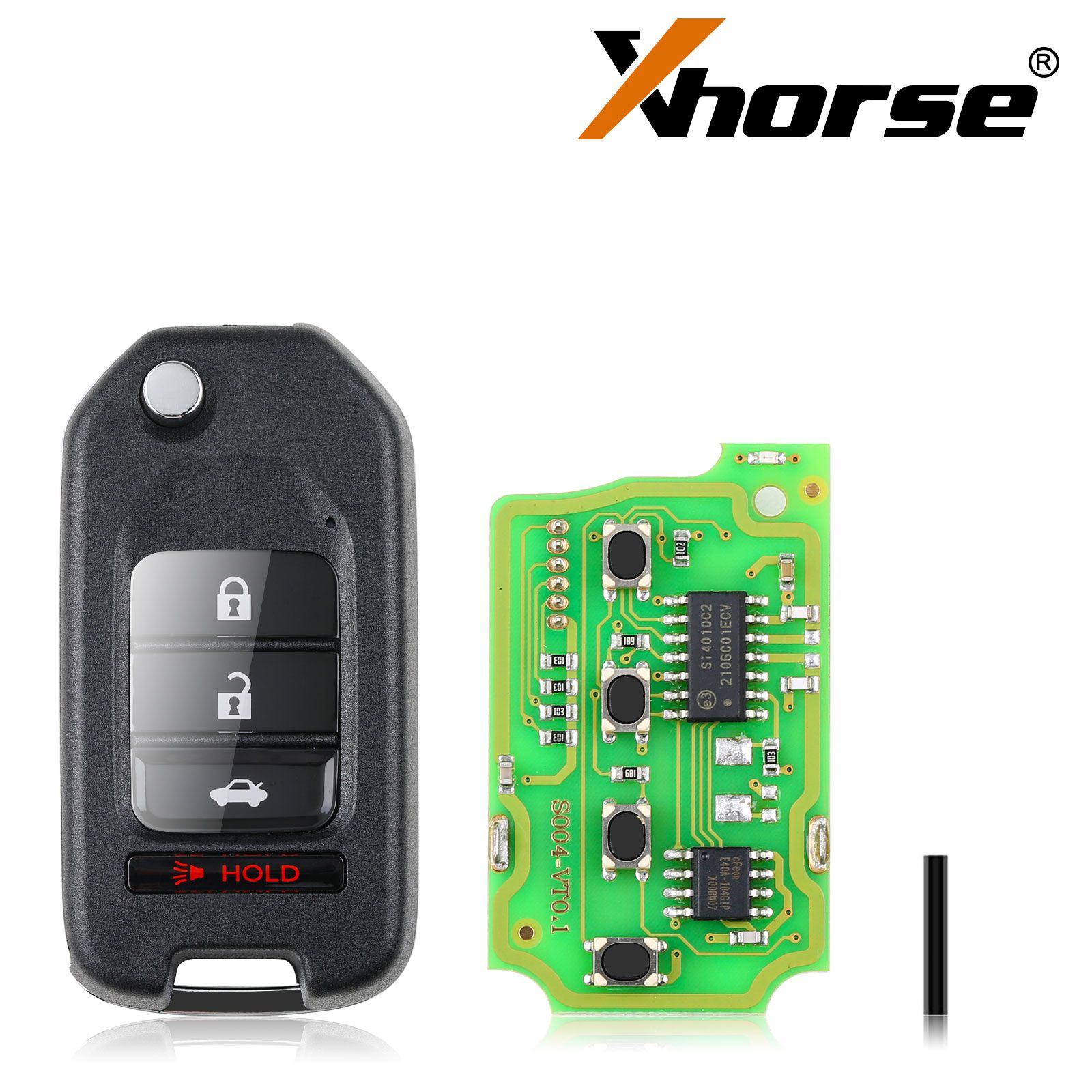  Xhorse XKHO01EN Wire Remote Key Fob 3+1 Button for Honda Type 5pcs/lot