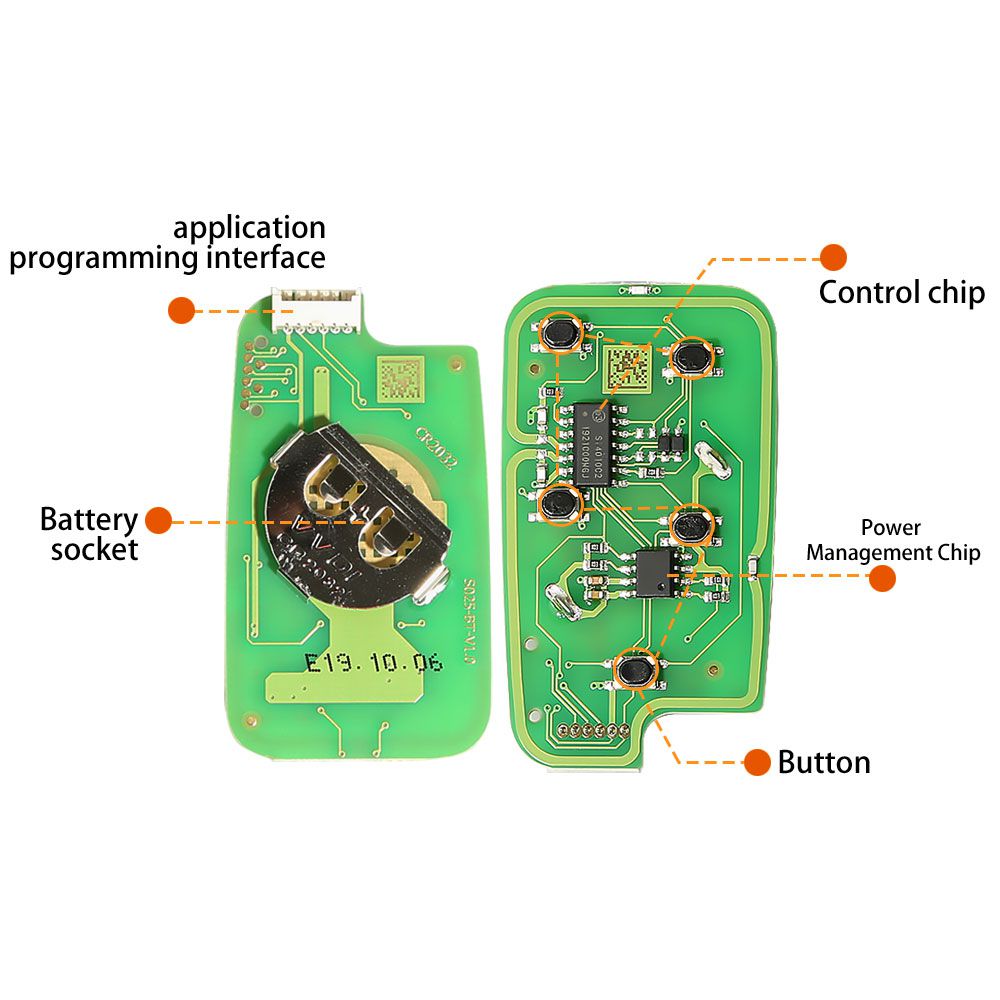 Xhorse xkho03en llave de control remoto universal para herramientas de llave vvdi, con botón de Arranque remoto y retransmisión 5 / lote