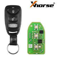 Xhorse xkhy01en llave de control de línea moderna 3 + 1 botón versión en inglés 5 piezas / lote
