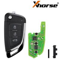 Xhorse xkkf03en cable eléctrico llave de control remoto universal 3 botones volteados 5 / lote