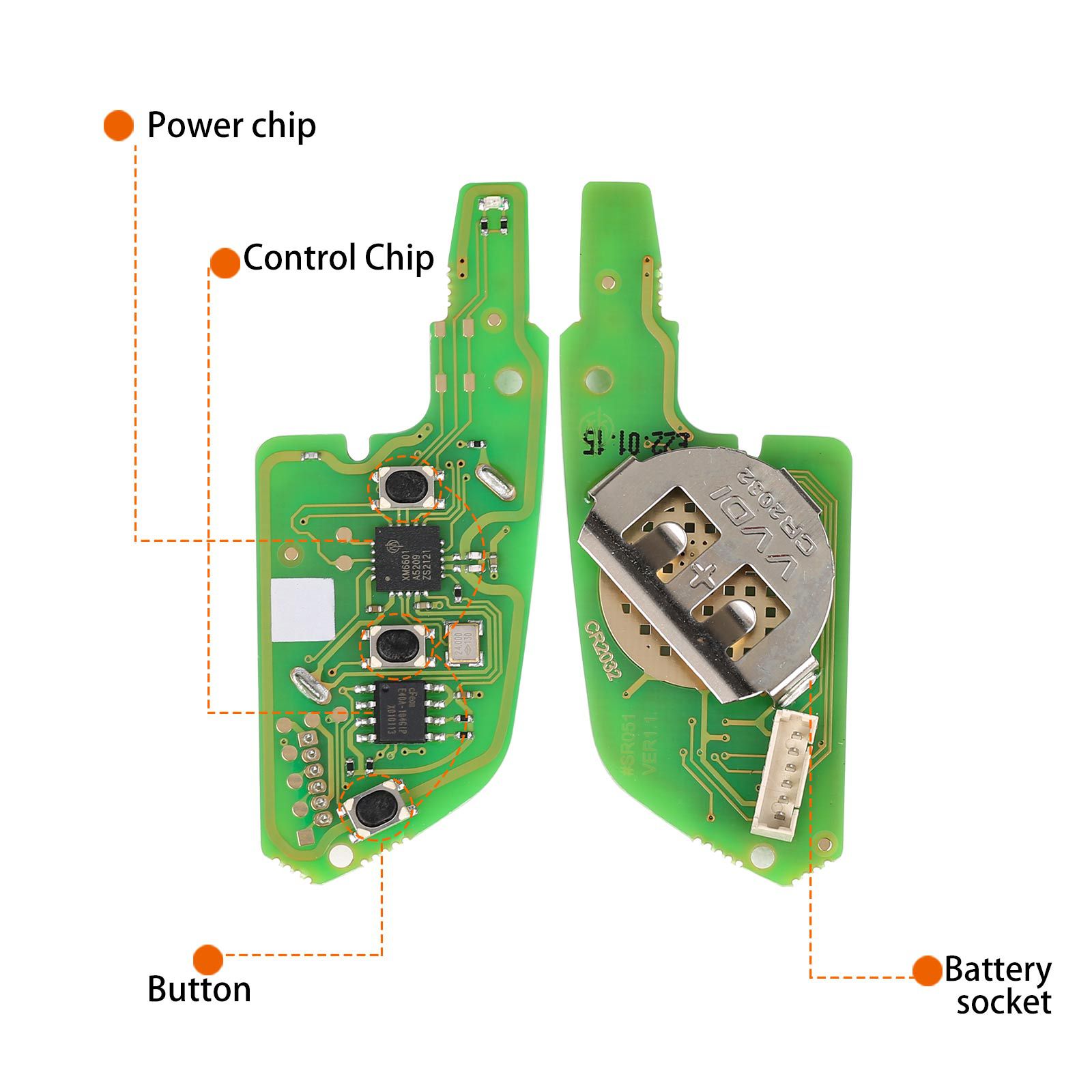 Xhorse XKLEX0EN Wire Remote Key for Lexus 5pcs/lot