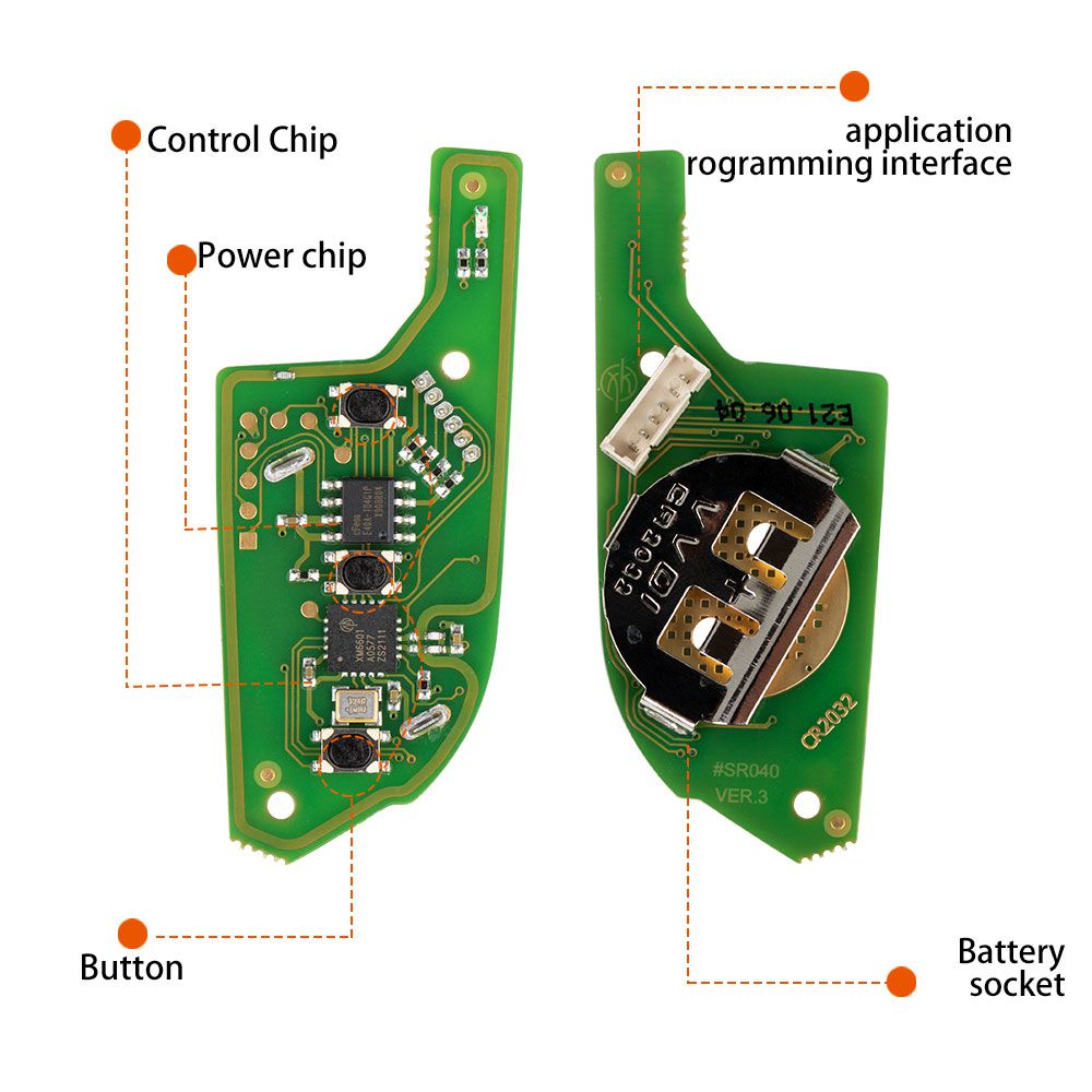 Clave de control remoto del cable xhorse xklks0en para Lexus 5 piezas / lote