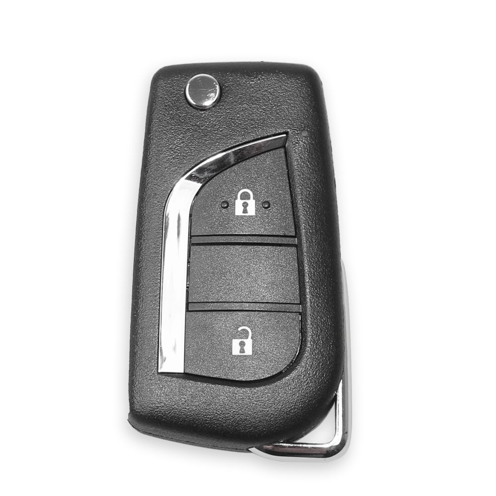 Xhorse xkto01en Toyota 2 Button general remote control key, para la herramienta de clave vvdi y vvdi 2 (versión en inglés) 5 piezas / lote