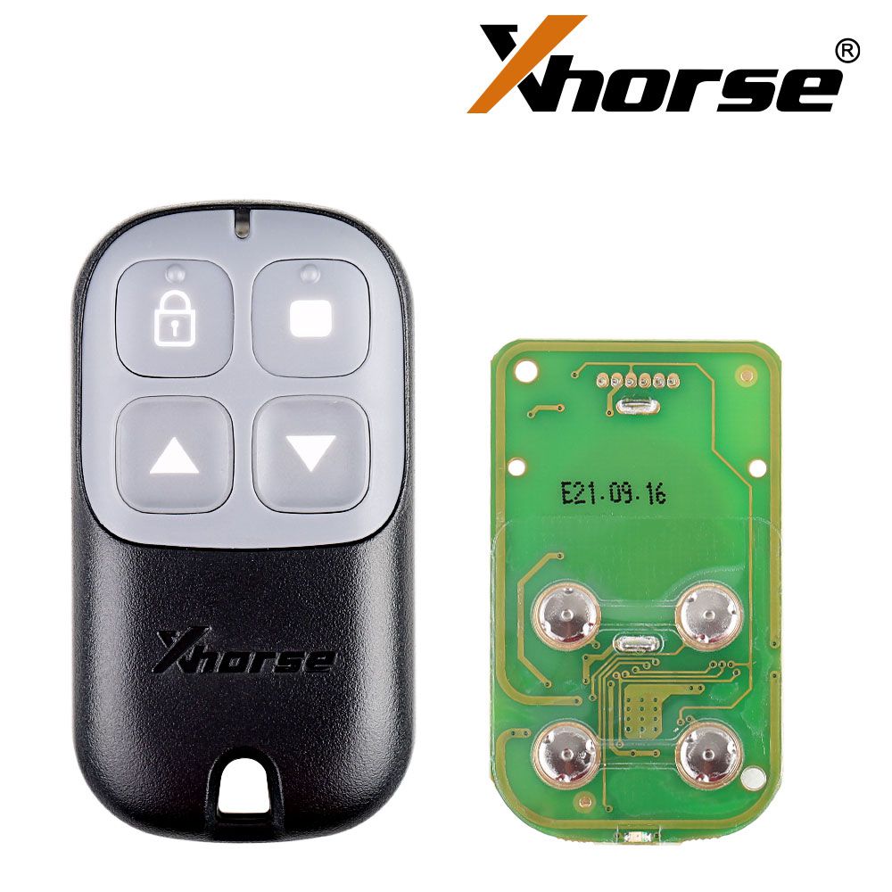 Xhorse XKXH03EN Wire Remote Key Garage Door 4 Buttons Black English Version 5pcs/lot