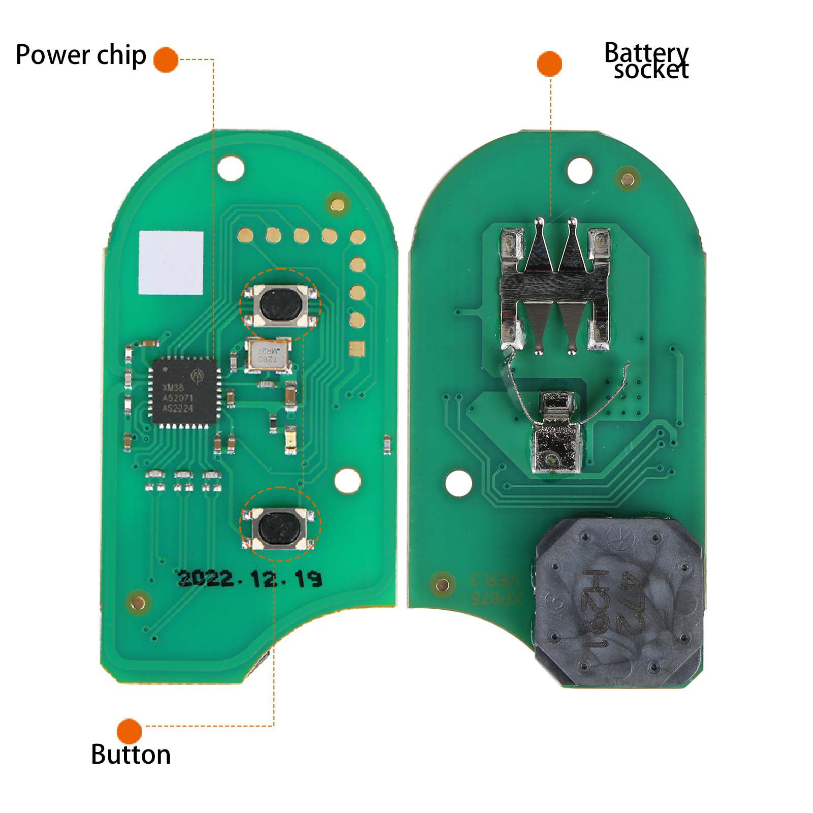 La última llave inteligente para motocicletas xhorse xsbm90gl xm38 BMW en 2023, con un chip 8a y una carcasa de 3 botones