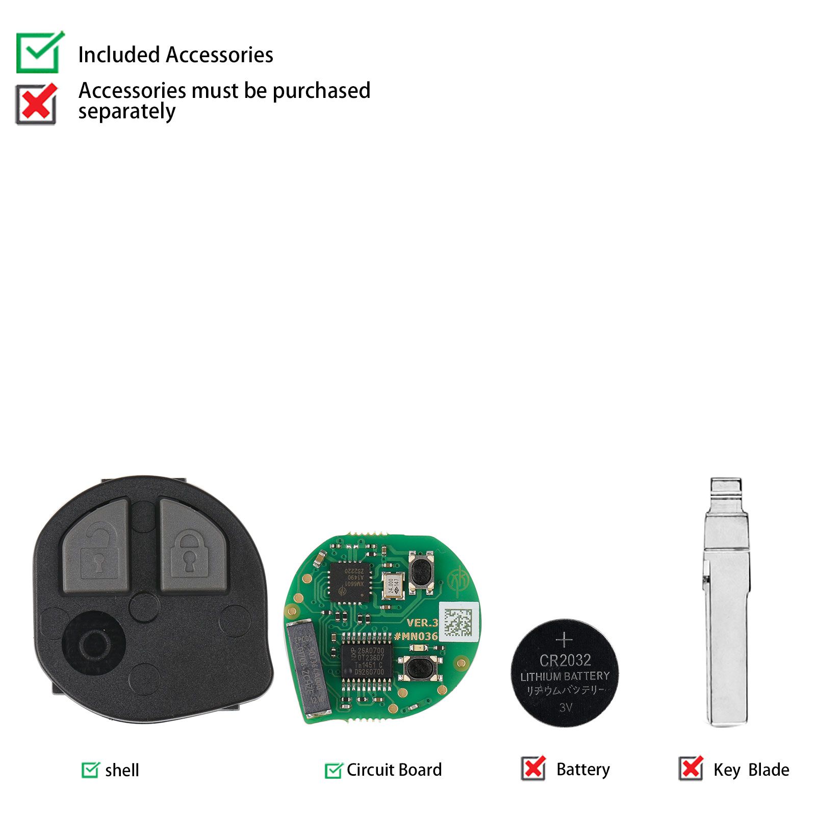 2023 Newest Xhorse XNSZ01EN SU.ZK for Suzuki Wireless Remote Key 5pcs/lot