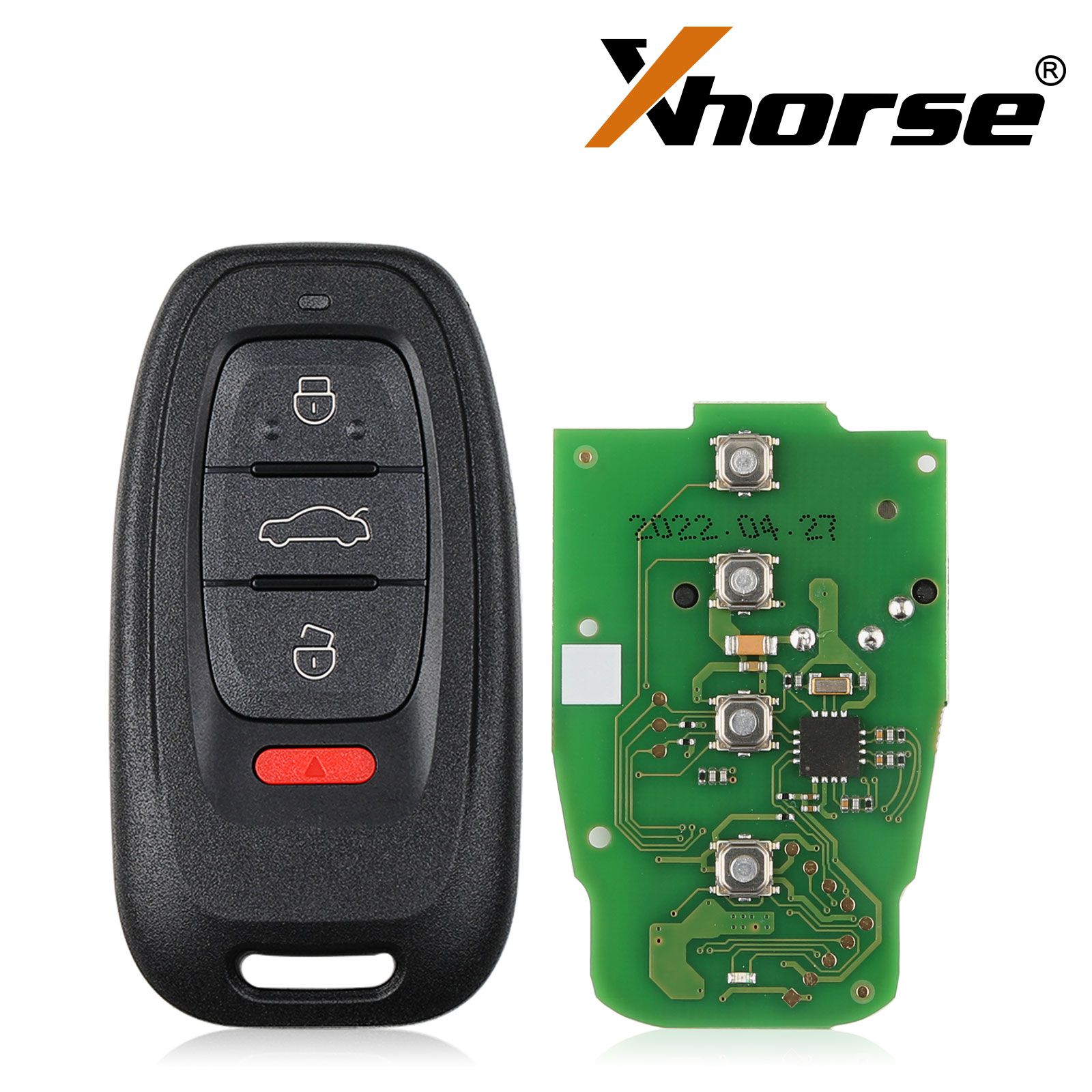 Audi 315 / 433 / 868mhz a6l q5 a4l a8l llave inteligente inalámbrica xhorse xsad1gl vvdi 754j con carcasa de llave