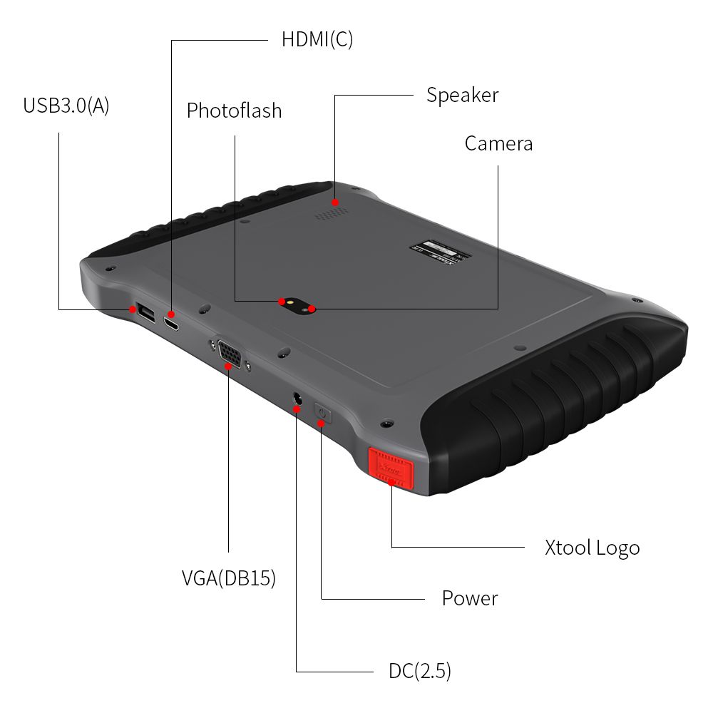 Xtool a80 h6 herramienta de diagnóstico de automóviles de todo el sistema herramienta de mantenimiento de automóviles OBDII