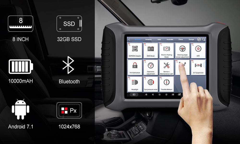 XTOOL A80 H6全系统汽车诊断工具汽车OBDII汽车维修工具