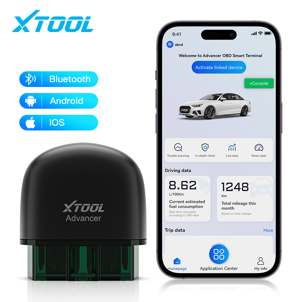 2023 Newest XTOOL AD20 Advancer OBD2 Code Reader Scanner Car Engine Diagnostic Tools Android /IOS Better than ELM327/AD10 Update